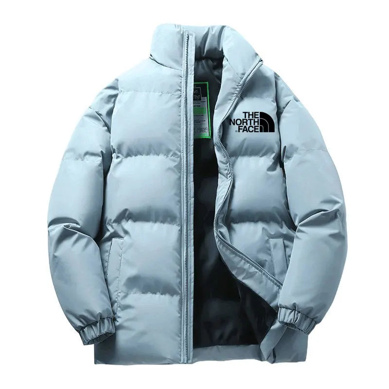 New men's winter warm jacket, fashionable cotton jacket, sports outdoor windbreaker, windproof and cold-resistant jacket