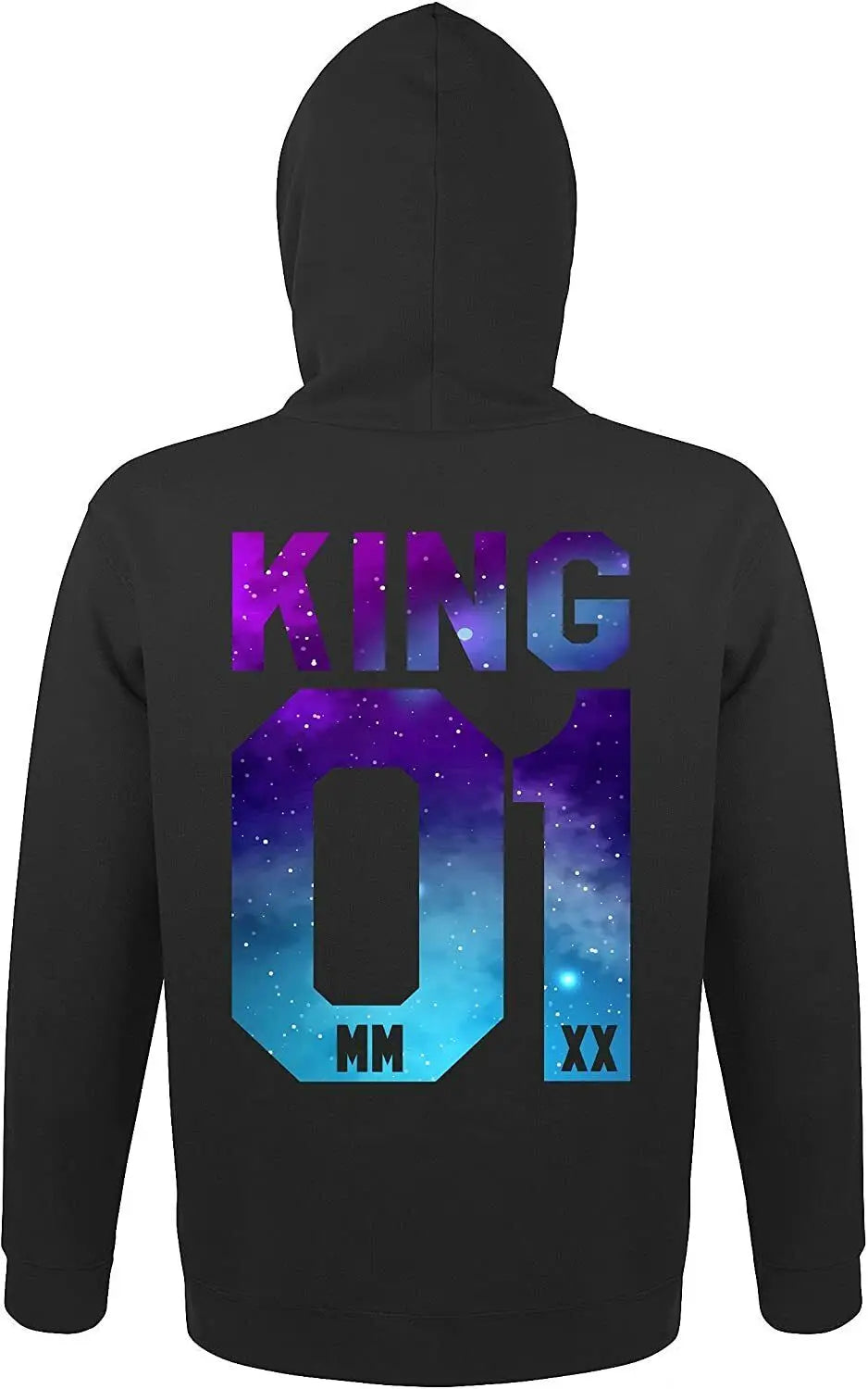 Couples Herren  King & Queen Stars Hoodie Pullover Partner Parchen Set Streetwear Men Women  Sweatshirt  Hoodies  Sweatshirts