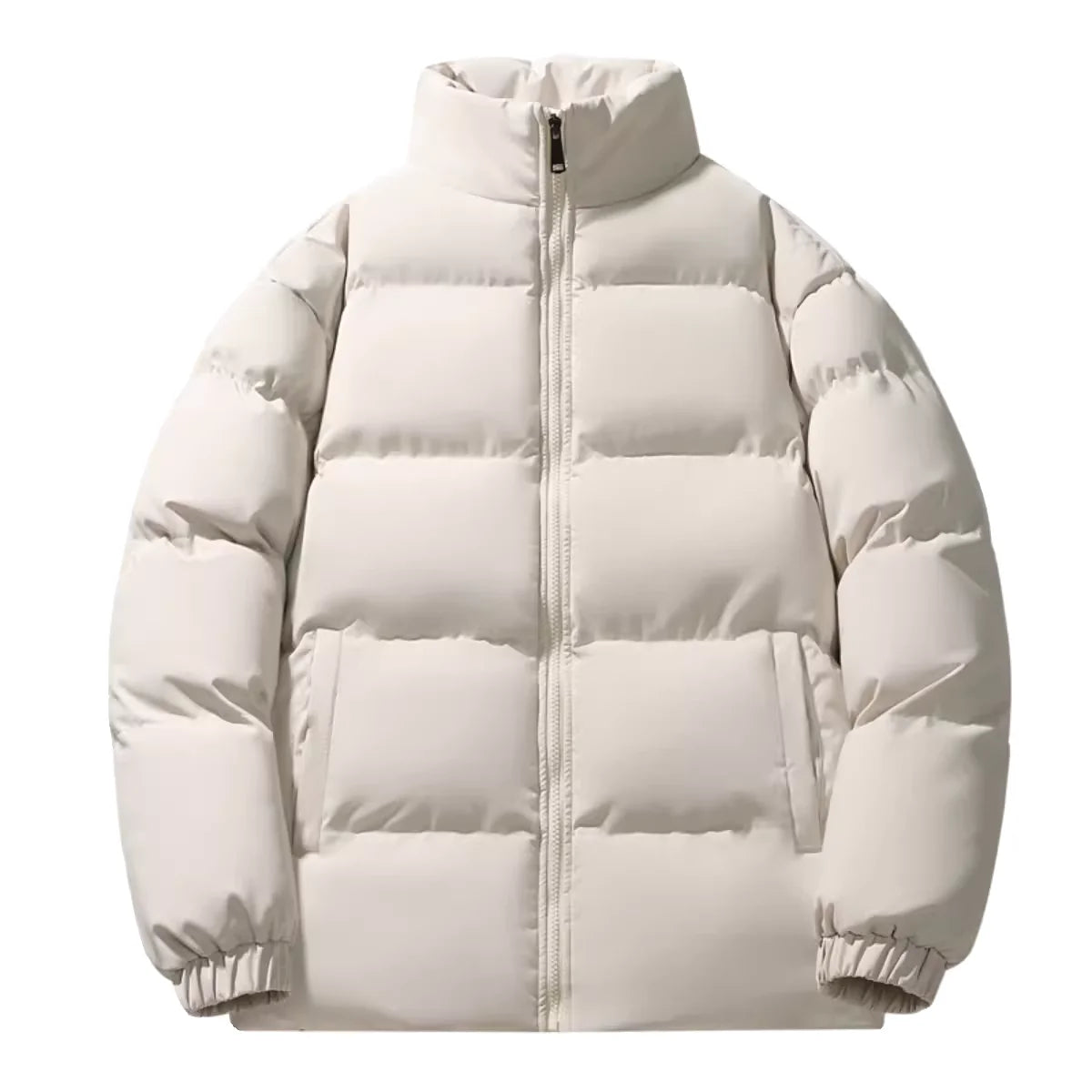 Thiened down Cotton Jaet Men's Winter New Faion Brand Stand Collar Warm Coat Youth ular ort Sle Zipper Closure